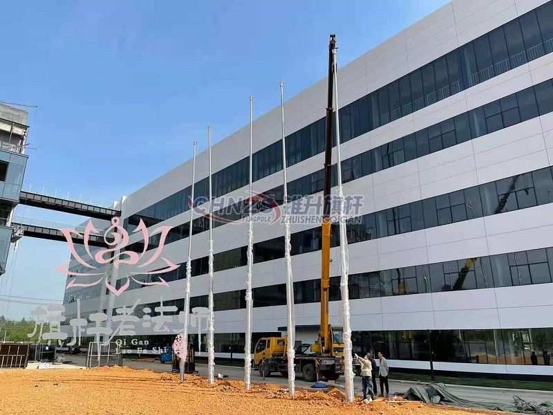 國旗旗桿安裝效果 國旗旗桿安裝效果